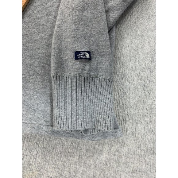 The North Face Cotton/Wool‎ Quarter Zip Pullover Sweater (Men's Large) Gray - Picture 7 of 13